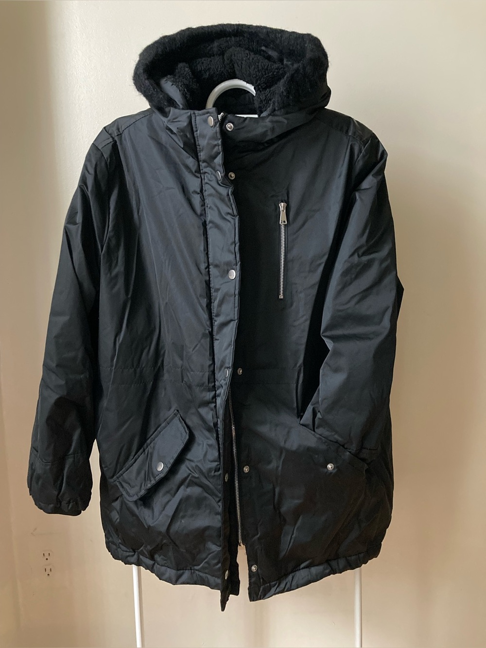 Beverly Hills Polo Club Black Hooded Puffer Coat